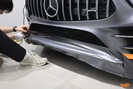 중랑구 벤츠 CLS450 (C257) 전체랩핑 전문샵 사틴다크그레이 / 광진구, 성수, 송파