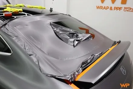 벤츠 GT43 AMG 랩핑제거 및 전체랩핑 재시공 장안동 / 광진구 중곡동