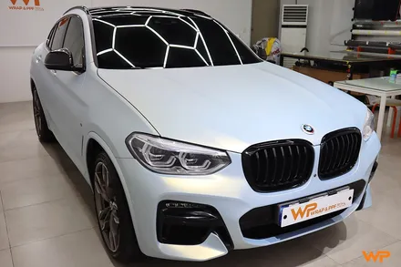 강동구랩핑 BMW X4 M40I 랩핑 제거 후 타이니봇 전체랩핑 / 광진구 중곡동