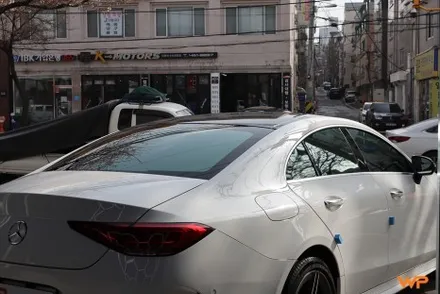 군자역 자동차랩핑 전문점 벤츠 CLS 가성비 루프스킨 / 광진구, 성수, 송파