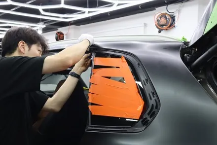송파 자동차 전체랩핑  BMW X5M 컴페티션 사틴블랙 / 광진구, 성수, 송파