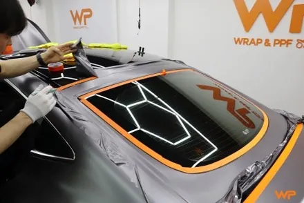 벤츠 GT43 AMG 랩핑제거 및 전체랩핑 재시공 장안동 / 광진구 중곡동