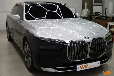 송파랩핑 BMW I7 투톤랩핑 이런 컬러 조합 어때 / 광진구 중곡동