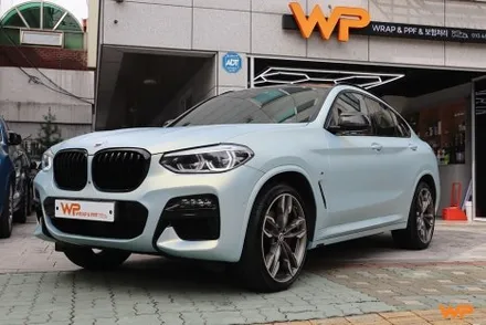 강동구랩핑 BMW X4 M40I 랩핑 제거 후 타이니봇 전체랩핑 / 광진구 중곡동