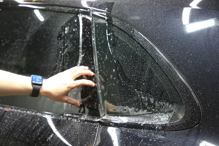 인천 포르쉐 카이엔 사고 수리 후 랩핑제거 그리고 전체PPF로 보험처리 / 광진구, 성수, 송파