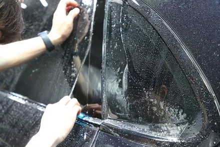 인천 포르쉐 카이엔 사고 수리 후 랩핑제거 그리고 전체PPF로 보험처리 / 광진구, 성수, 송파