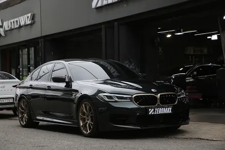 인천 랩핑 고광택 AX 필름 메탈릭 에메랄드 전체 시공 [ BMW M5 CS ] / 광진구, 성수, 송파