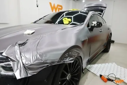벤츠 GT43 AMG 랩핑제거 및 전체랩핑 재시공 장안동 / 광진구 중곡동
