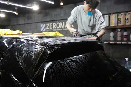 인천 포르쉐 카이엔 사고 수리 후 랩핑제거 그리고 전체PPF로 보험처리 / 광진구, 성수, 송파