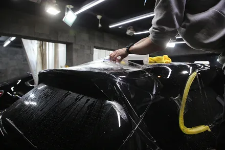 인천 포르쉐 카이엔 사고 수리 후 랩핑제거 그리고 전체PPF로 보험처리 / 광진구, 성수, 송파