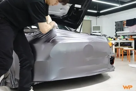 벤츠 GT43 AMG 랩핑제거 및 전체랩핑 재시공 장안동 / 광진구 중곡동