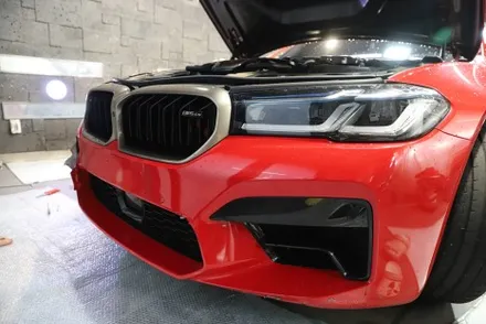 인천 랩핑 고광택 AX 필름 메탈릭 에메랄드 전체 시공 [ BMW M5 CS ] / 광진구, 성수, 송파
