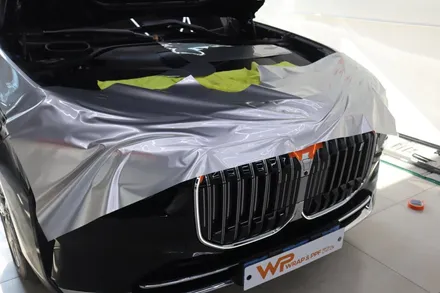 강남 BMW I7 사고수리 후 투톤랩핑 재시공 / 광진구 중곡동