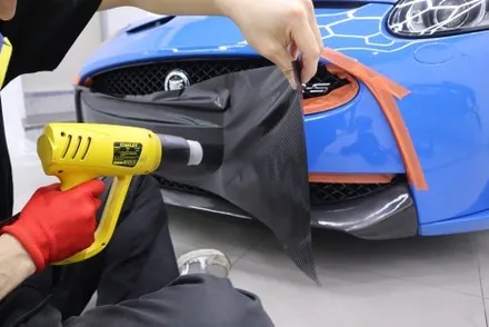 재규어 XKR-S 카본 부분랩핑 및 헤드라이트 PPF / 광진구 중곡동