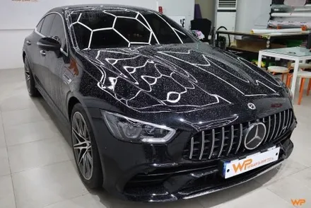 벤츠 GT43 전체랩핑 AMG 감성 살린 옐로우 컬러변신 / 광진구 중곡동