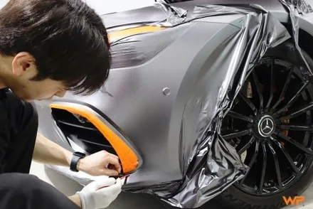 벤츠 GT43 AMG 랩핑제거 및 전체랩핑 재시공 장안동 / 광진구 중곡동