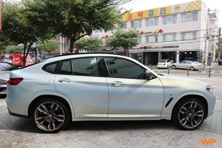 강동구랩핑 BMW X4 M40I 랩핑 제거 후 타이니봇 전체랩핑 / 광진구 중곡동