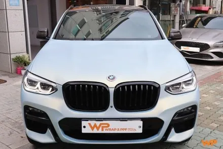 강동구랩핑 BMW X4 M40I 랩핑 제거 후 타이니봇 전체랩핑 / 광진구 중곡동