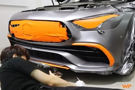 벤츠 GT43 AMG 랩핑제거 및 전체랩핑 재시공 장안동 / 광진구 중곡동