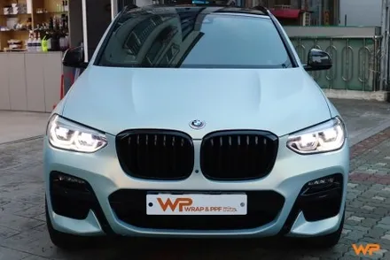 강동구랩핑 BMW X4 M40I 랩핑 제거 후 타이니봇 전체랩핑 / 광진구 중곡동