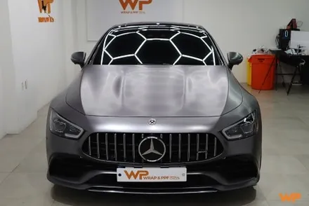 벤츠 GT43 AMG 랩핑제거 및 전체랩핑 재시공 장안동 / 광진구 중곡동