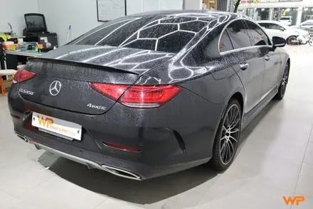 중랑구 벤츠 CLS450 (C257) 전체랩핑 전문샵 사틴다크그레이 / 광진구, 성수, 송파
