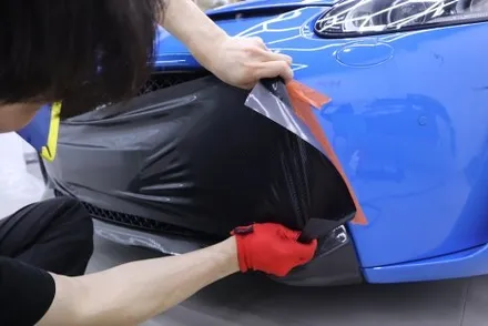 재규어 XKR-S 카본 부분랩핑 및 헤드라이트 PPF / 광진구 중곡동