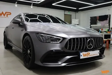 벤츠 GT43 AMG 랩핑제거 및 전체랩핑 재시공 장안동 / 광진구 중곡동