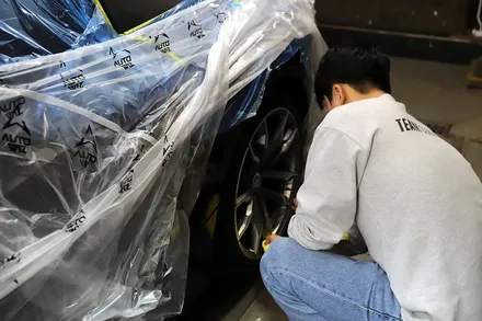 BMW Z4 M40I 자동차PPF 필름 시공 (+소프트탑,휠,가죽코팅) / 광진구, 성수, 송파