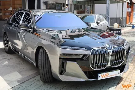 BMW 7시리즈 상단 투톤랩핑 비닐프로그 하이그로시 블랙 광진구랩핑 / 광진구, 성수, 송파