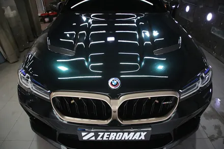 인천 랩핑 고광택 AX 필름 메탈릭 에메랄드 전체 시공 [ BMW M5 CS ] / 광진구, 성수, 송파