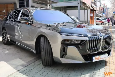 BMW 7시리즈 상단 투톤랩핑 비닐프로그 하이그로시 블랙 광진구랩핑 / 광진구, 성수, 송파