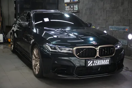 인천 랩핑 고광택 AX 필름 메탈릭 에메랄드 전체 시공 [ BMW M5 CS ] / 광진구, 성수, 송파