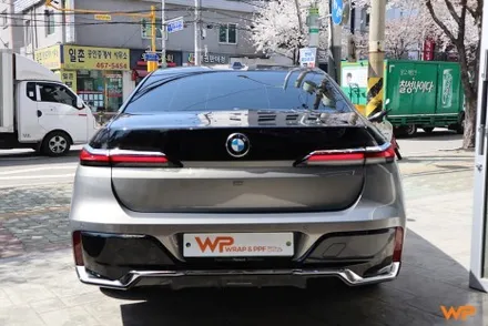 BMW 7시리즈 상단 투톤랩핑 비닐프로그 하이그로시 블랙 광진구랩핑 / 광진구, 성수, 송파