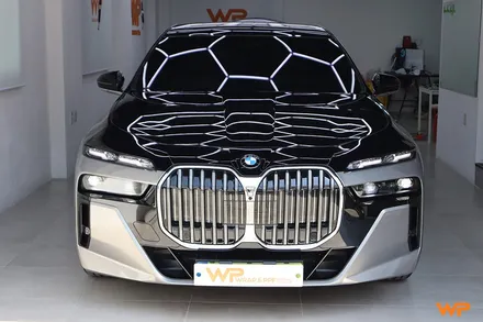 BMW 7시리즈 상단 투톤랩핑 비닐프로그 하이그로시 블랙 광진구랩핑 / 광진구, 성수, 송파