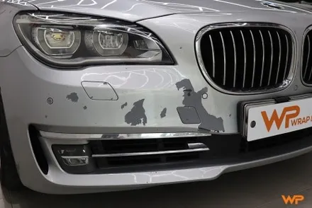 BMW F바디 7시리즈 전체랩핑 정비 유튜버 차량 플랫 (라즈베리 레드) / 광진구 중곡동