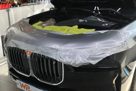 강남 BMW I7 사고수리 후 투톤랩핑 재시공 / 광진구 중곡동