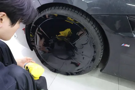 BMW Z4 휠 도색이 아닌 랩핑으로 올블랙 만들기 / 광진구 중곡동