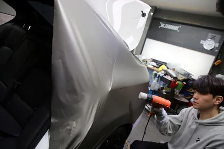 BMW 5시리즈 랩핑 할인된 가격? 근데 퀄리티는 할인 안 해요. / 광진구, 성수, 송파