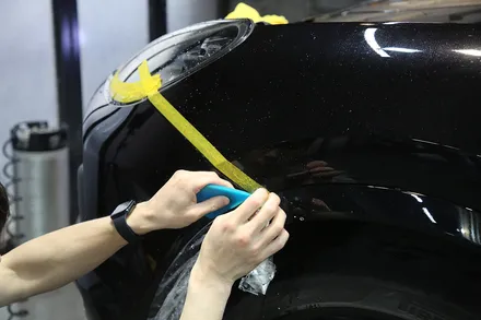인천 포르쉐 카이엔 사고 수리 후 랩핑제거 그리고 전체PPF로 보험처리 / 광진구, 성수, 송파