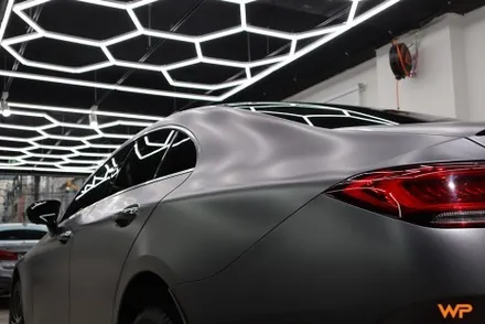 중랑구 벤츠 CLS450 (C257) 전체랩핑 전문샵 사틴다크그레이 / 광진구, 성수, 송파
