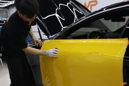 벤츠 GT43 전체랩핑 AMG 감성 살린 옐로우 컬러변신 / 광진구 중곡동