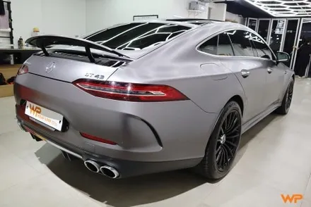 벤츠 GT43 AMG 랩핑제거 및 전체랩핑 재시공 장안동 / 광진구 중곡동