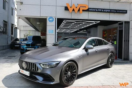 벤츠 GT43 AMG 랩핑제거 및 전체랩핑 재시공 장안동 / 광진구 중곡동