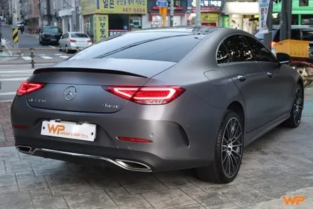 중랑구 벤츠 CLS450 (C257) 전체랩핑 전문샵 사틴다크그레이 / 광진구, 성수, 송파