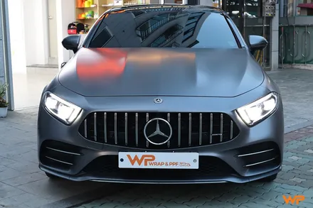 중랑구 벤츠 CLS450 (C257) 전체랩핑 전문샵 사틴다크그레이 / 광진구, 성수, 송파