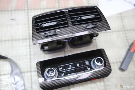 김포랩핑 BMW 5시리즈 유광카본 실내랩핑 / 광진구, 성수, 송파