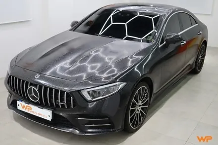 중랑구 벤츠 CLS450 (C257) 전체랩핑 전문샵 사틴다크그레이 / 광진구, 성수, 송파