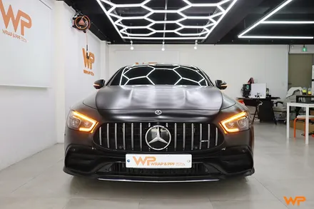 벤츠 GT43 AMG 랩핑제거 및 전체랩핑 재시공 장안동 / 광진구 중곡동
