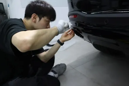 광진구 벤츠 크롬죽이기 디퓨져 부분 랩핑 / 광진구 중곡동